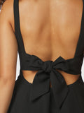 Agape Structure Tie Top - Black