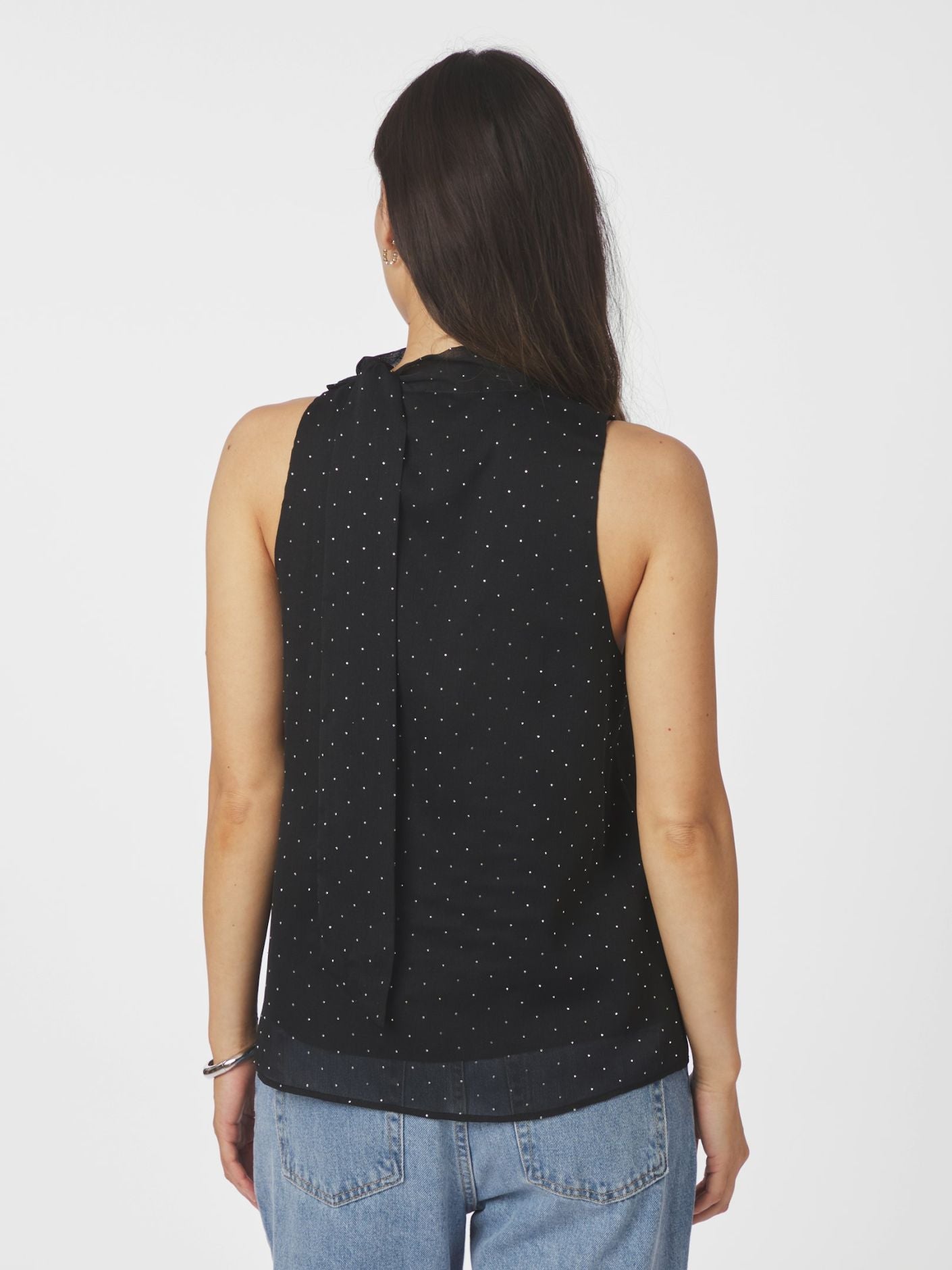 Lorelei Bedazzled Top - Black