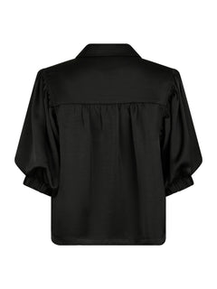 Etta Heavy Sateen Shirt - Black