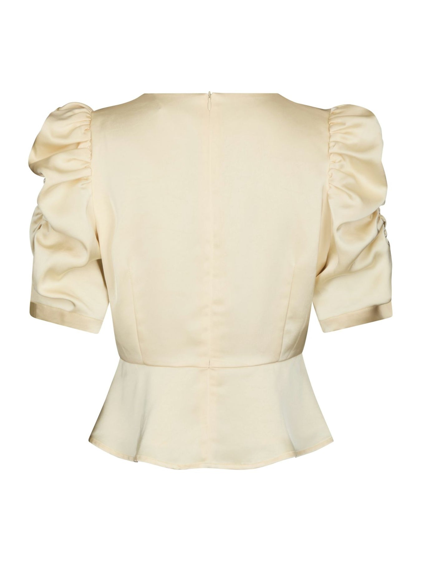 Benua Heavy Sateen Blouse - Light Yellow