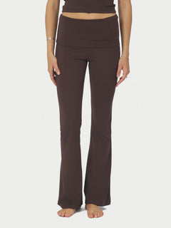 Ulianna Leggings Pants - Chocolate Brown