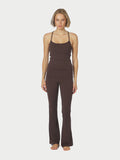 Ulianna Leggings Pants - Chocolate Brown