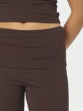 Ulianna Leggings Pants - Chocolate Brown