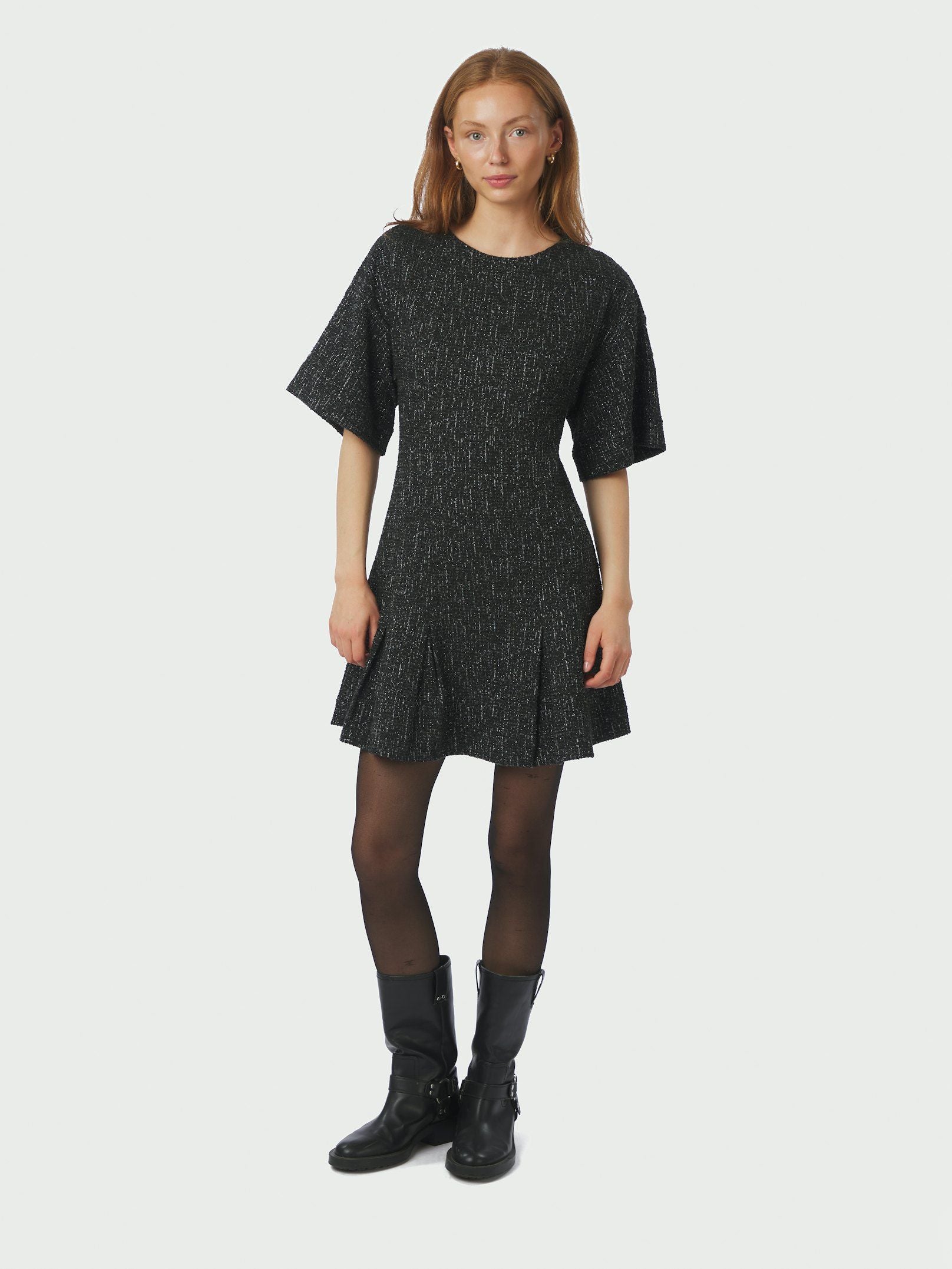 Susie Boucle Dress - Black