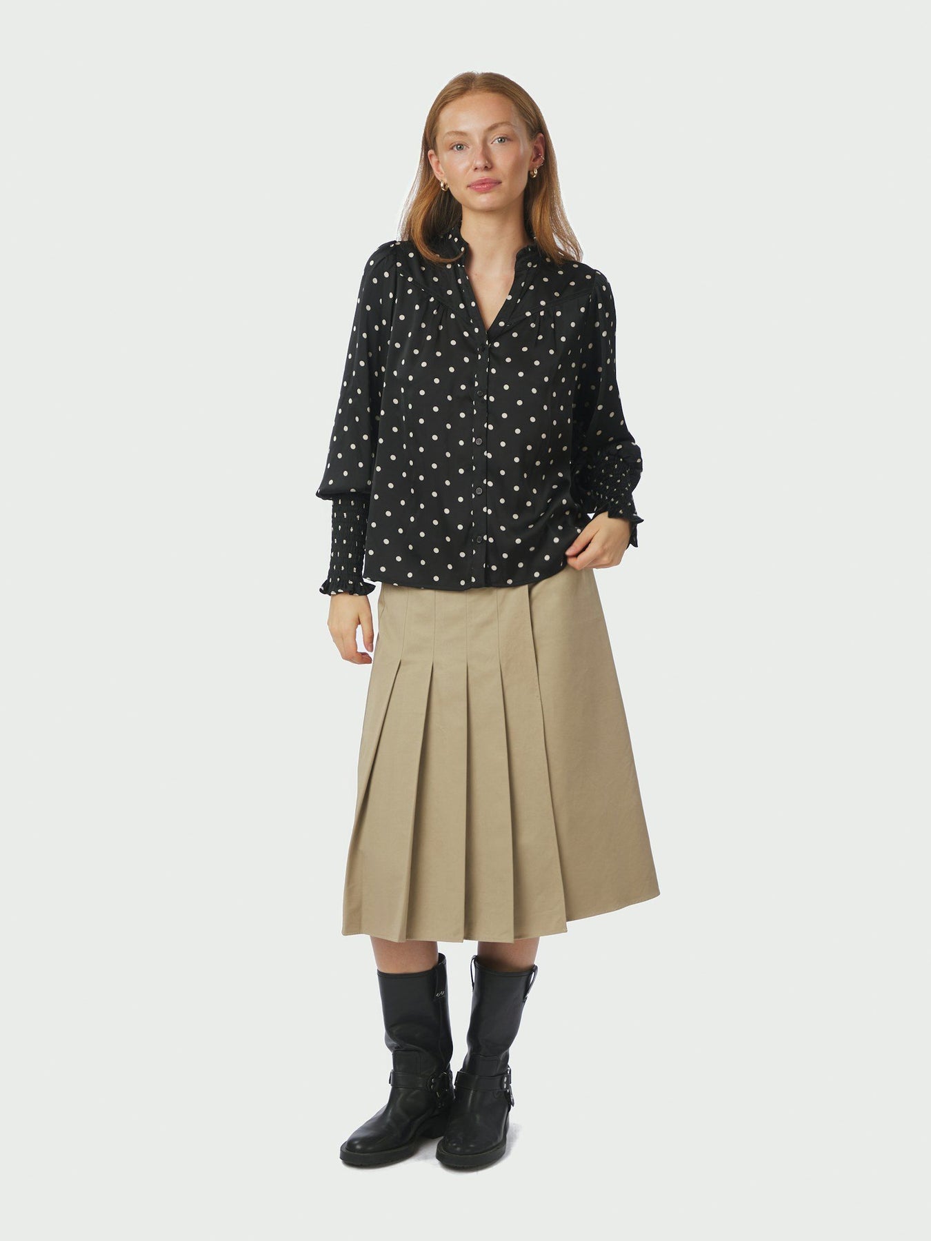 Camisa Dot Blouse - Black