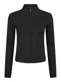Nolana Zip Blouse - Black