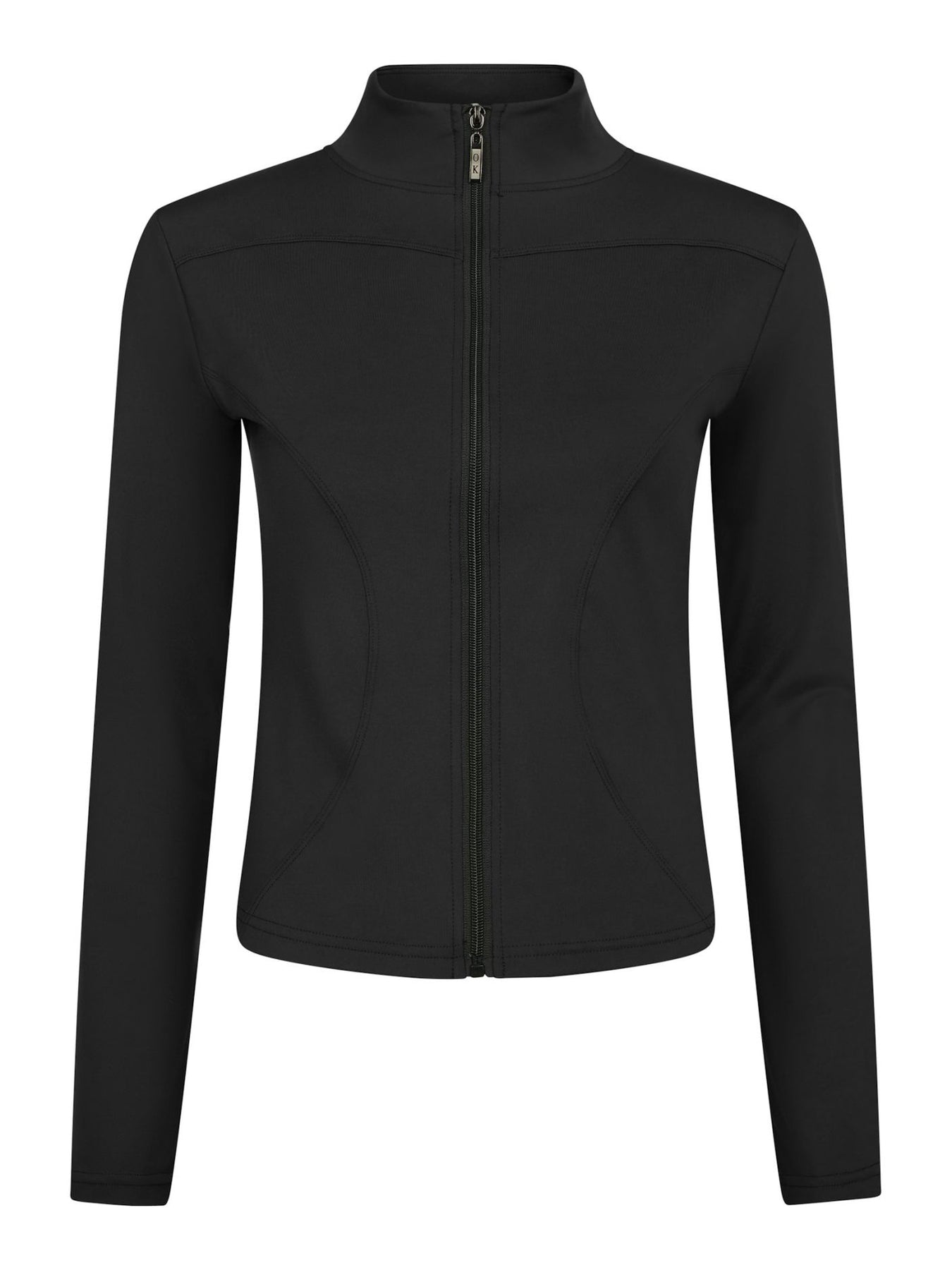 Nolana Zip Blouse - Black
