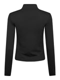Nolana Zip Blouse - Black