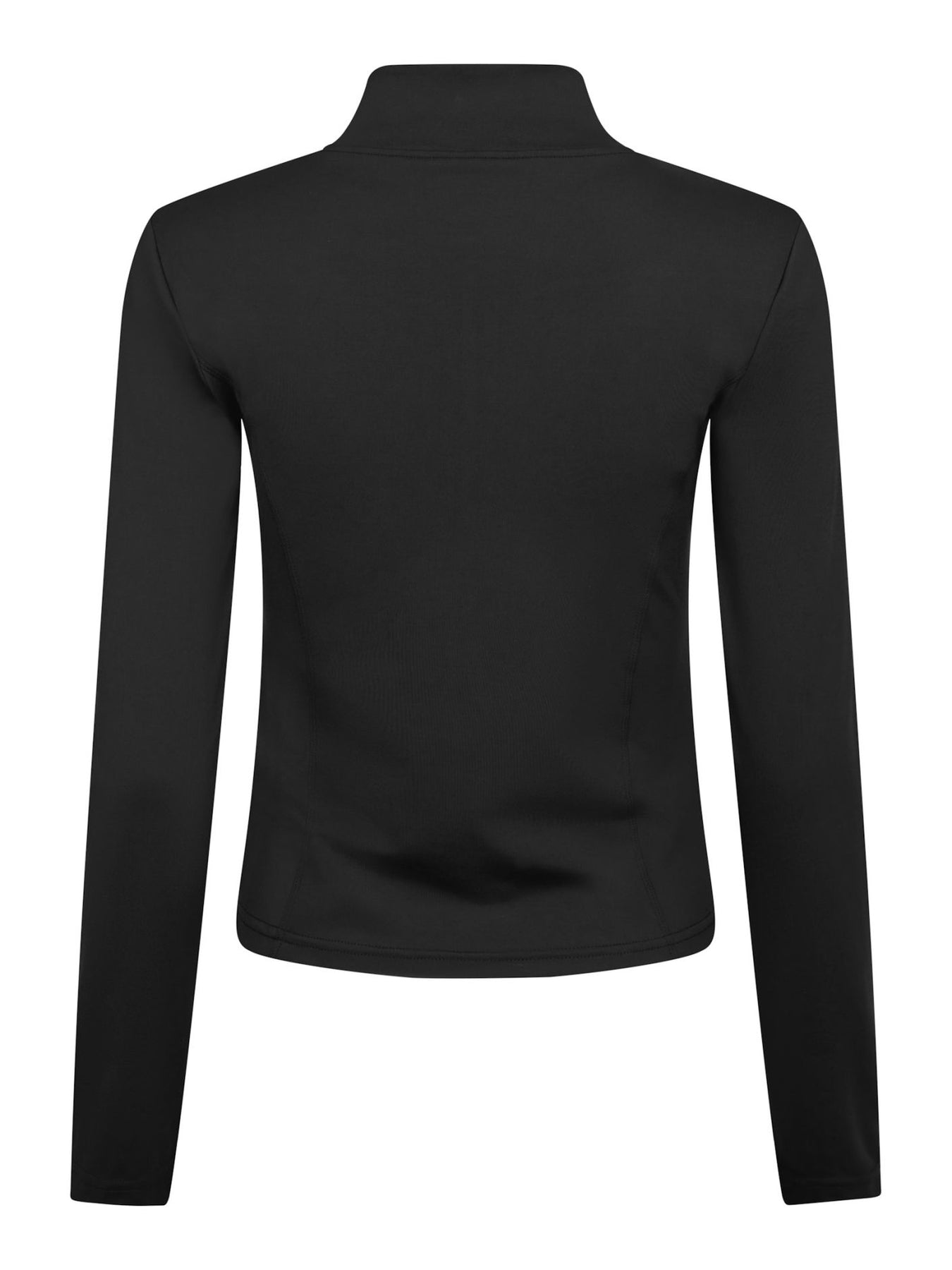Nolana Zip Blouse - Black