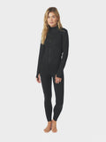 Nolana Zip Blouse - Black