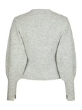Briano Soft Knit Cardigan - Light Grey Melange