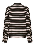 Mala Polo Knit Blouse - Dark Brown