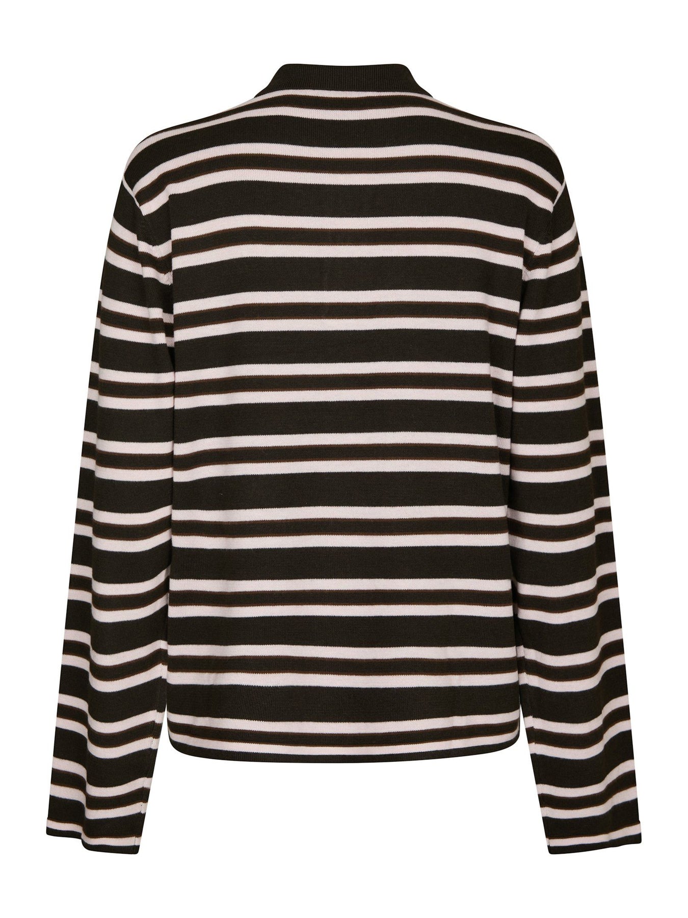 Mala Polo Knit Blouse - Dark Brown