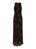 Celinie Rose Dress - Black