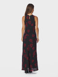 Celinie Rose Dress - Black