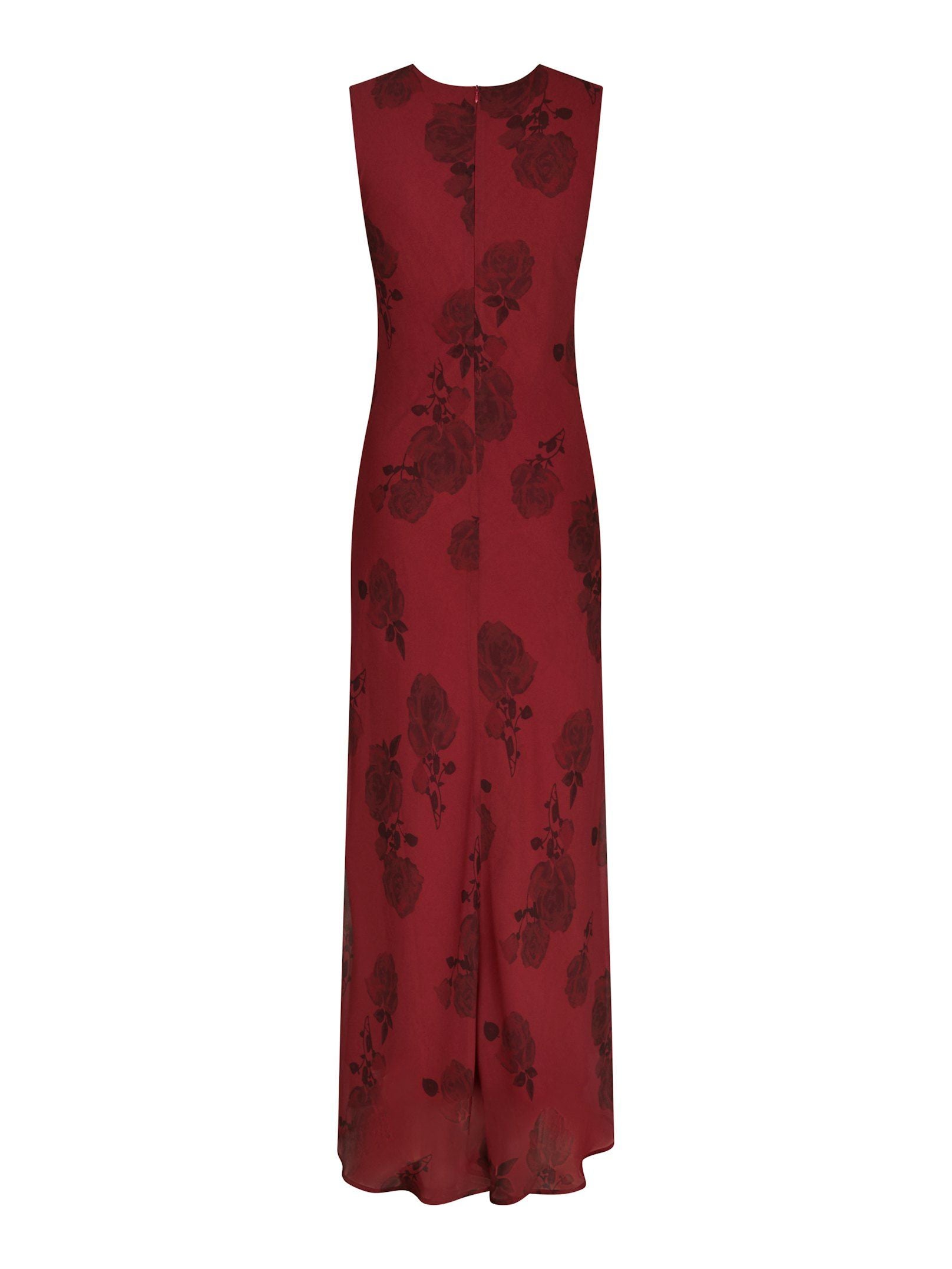 Kelsa Rose Dress - Dark Red