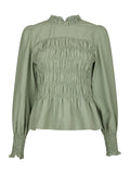 Possa Stripe Blouse - Dusty Green