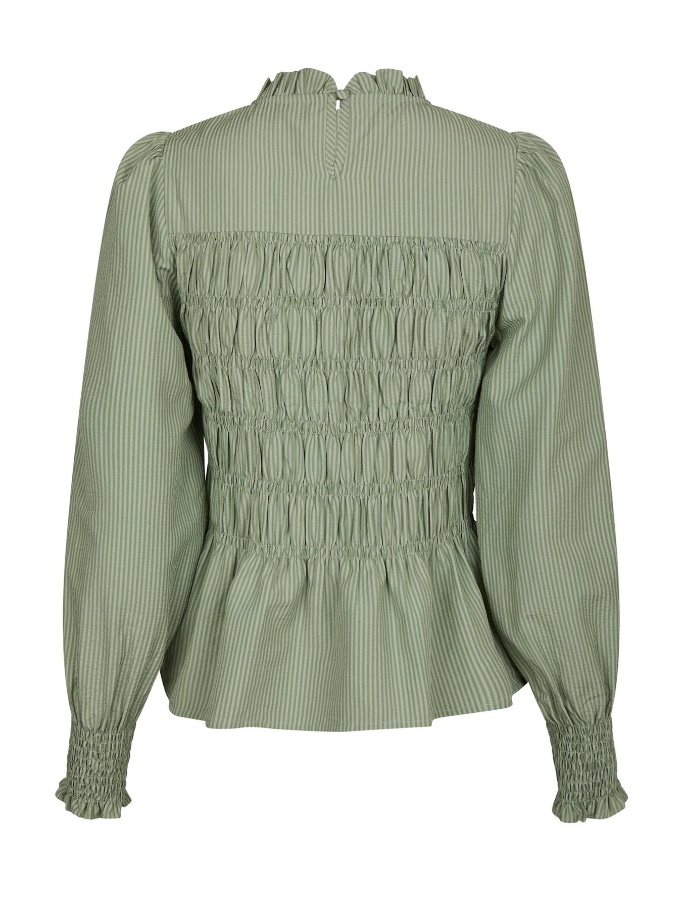 Possa Stripe Blouse - Dusty Green