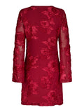 Dirina Big Flower Mesh Dress - Red