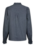Astrida Stripe Stone Blouse - Navy
