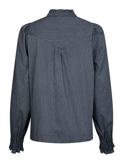 Astrida Stripe Stone Blouse - Navy