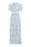 Sophie Puff Maxi Dress - Wisteria Kiss