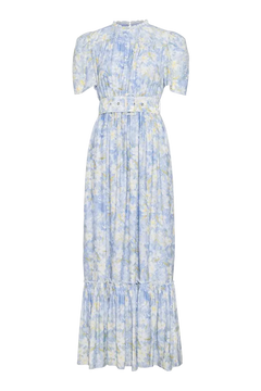 Sophie Puff Maxi Dress - Wisteria Kiss
