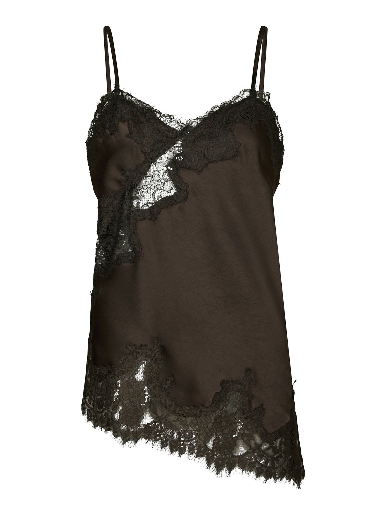 Viole Lace Top - Dark Brown