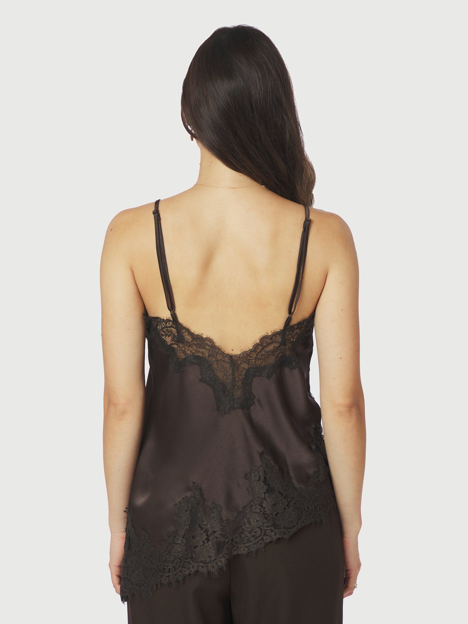 Viole Lace Top - Dark Brown