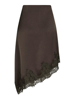 Fiora Lace Skirt - Dark Brown