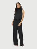 Veda Heavy Sateen Bedaz Top - Black