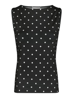 Ditty Jersey Dot Top - Black