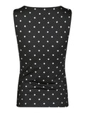 Ditty Jersey Dot Top - Black