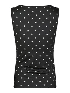 Ditty Jersey Dot Top - Black