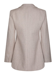 Bowie Herringbone S Blazer - Sand