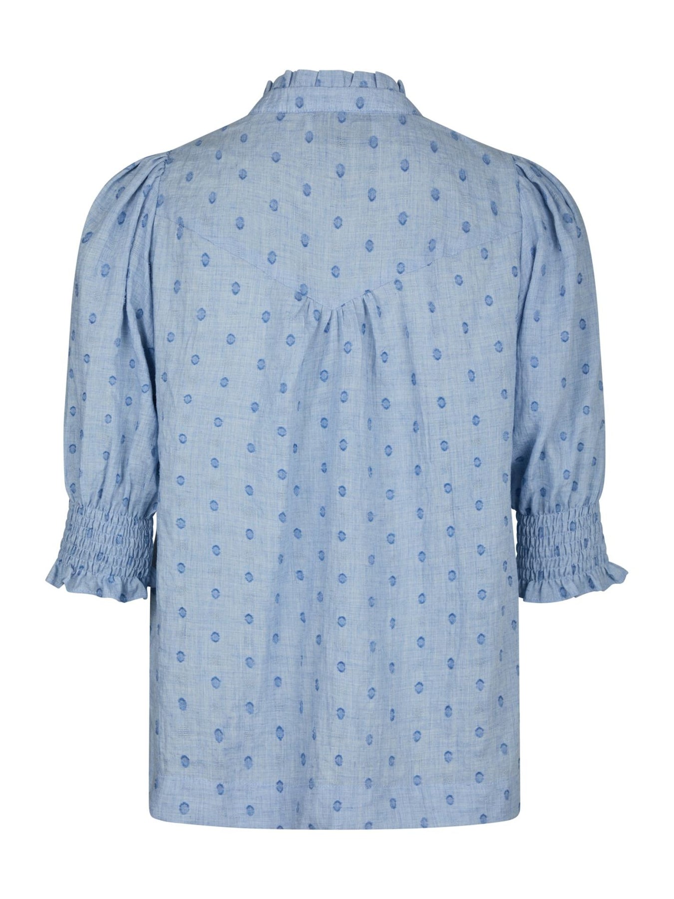 Diana Dobby S Blouse - Light Blue
