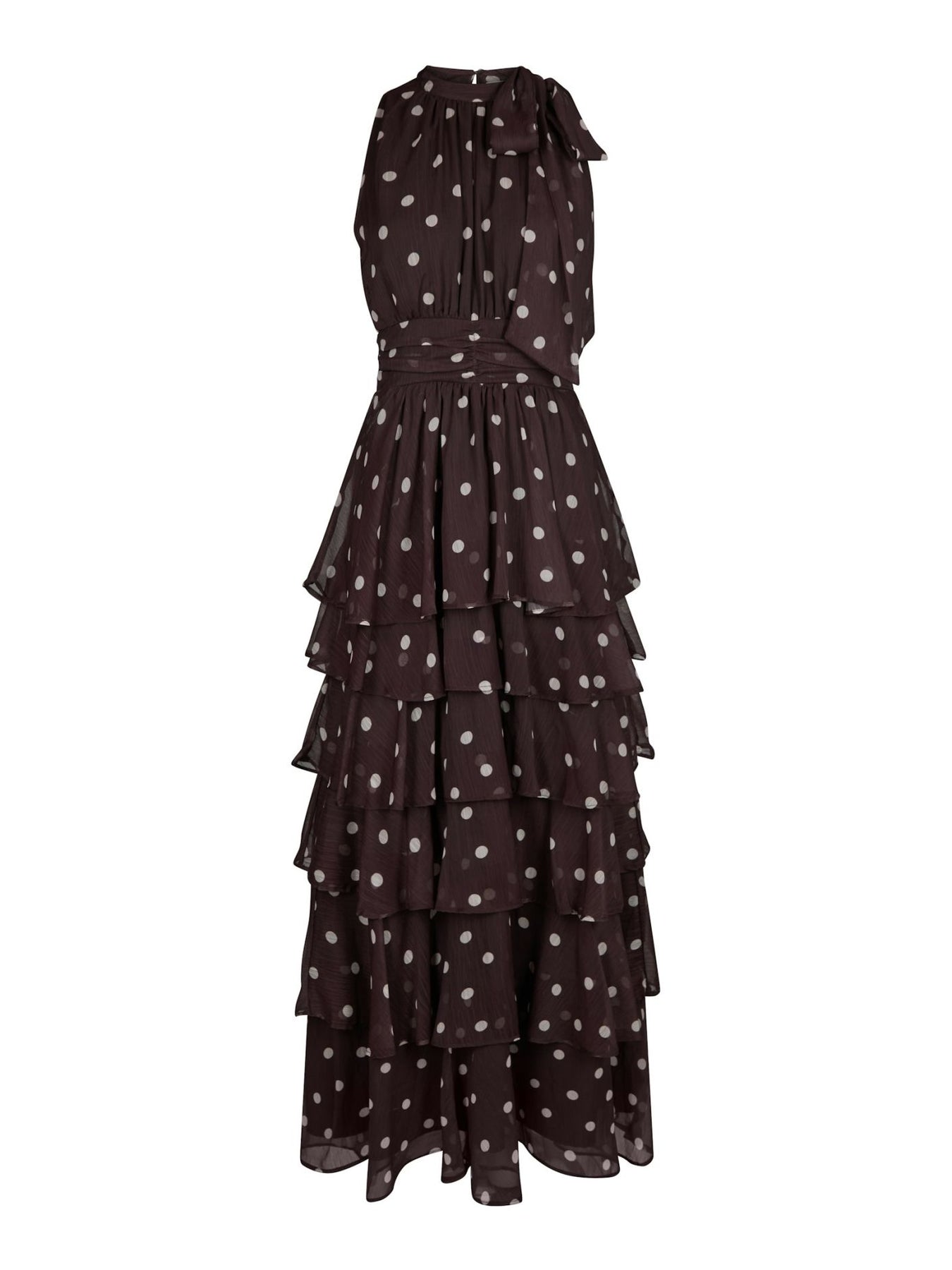 Marli Big Dot Dress - Brown