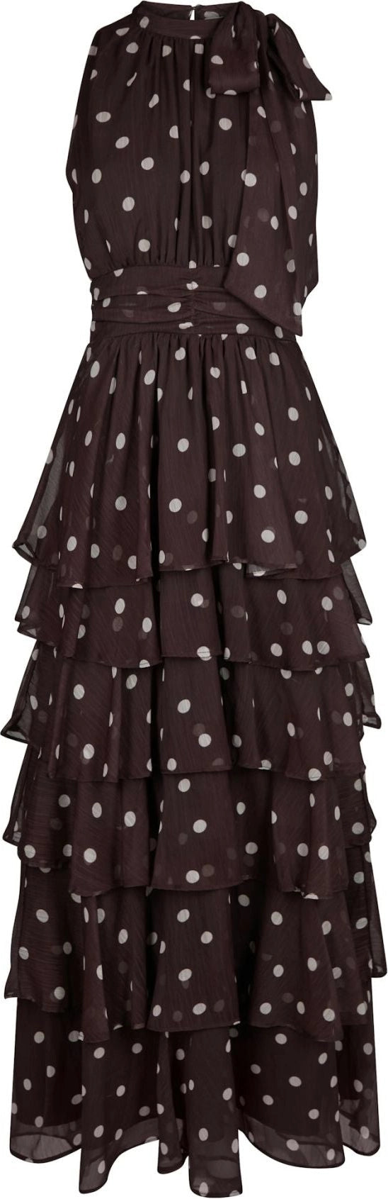 Marli Big Dot Dress - Brown