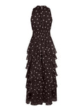 Marli Big Dot Dress - Brown