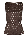Nassa Big Dot Top - Dark Brown