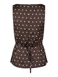 Nassa Big Dot Top - Dark Brown