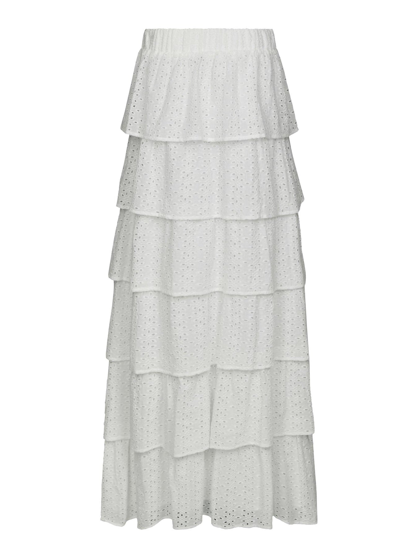 Morris Emb Skirt - Off White