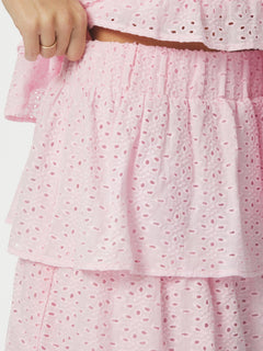 Morris Emb Skirt - Light Pink