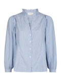 Barba Striped Blouse - Light Blue