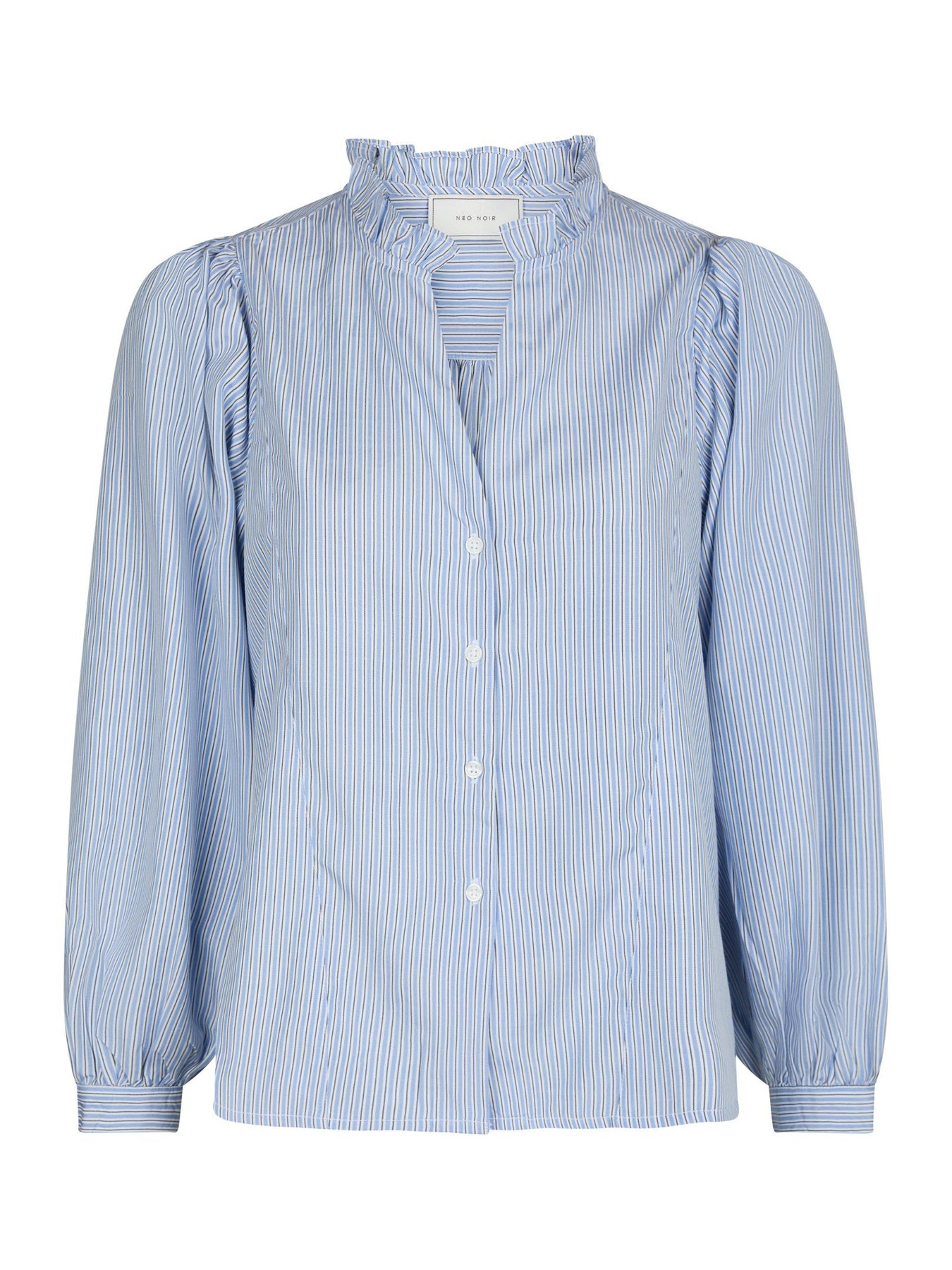 Barba Striped Blouse - Light Blue