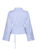 Clarida Double Stripe Shirt - Light Blue