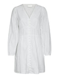 Mabel Embroidery Dress - White