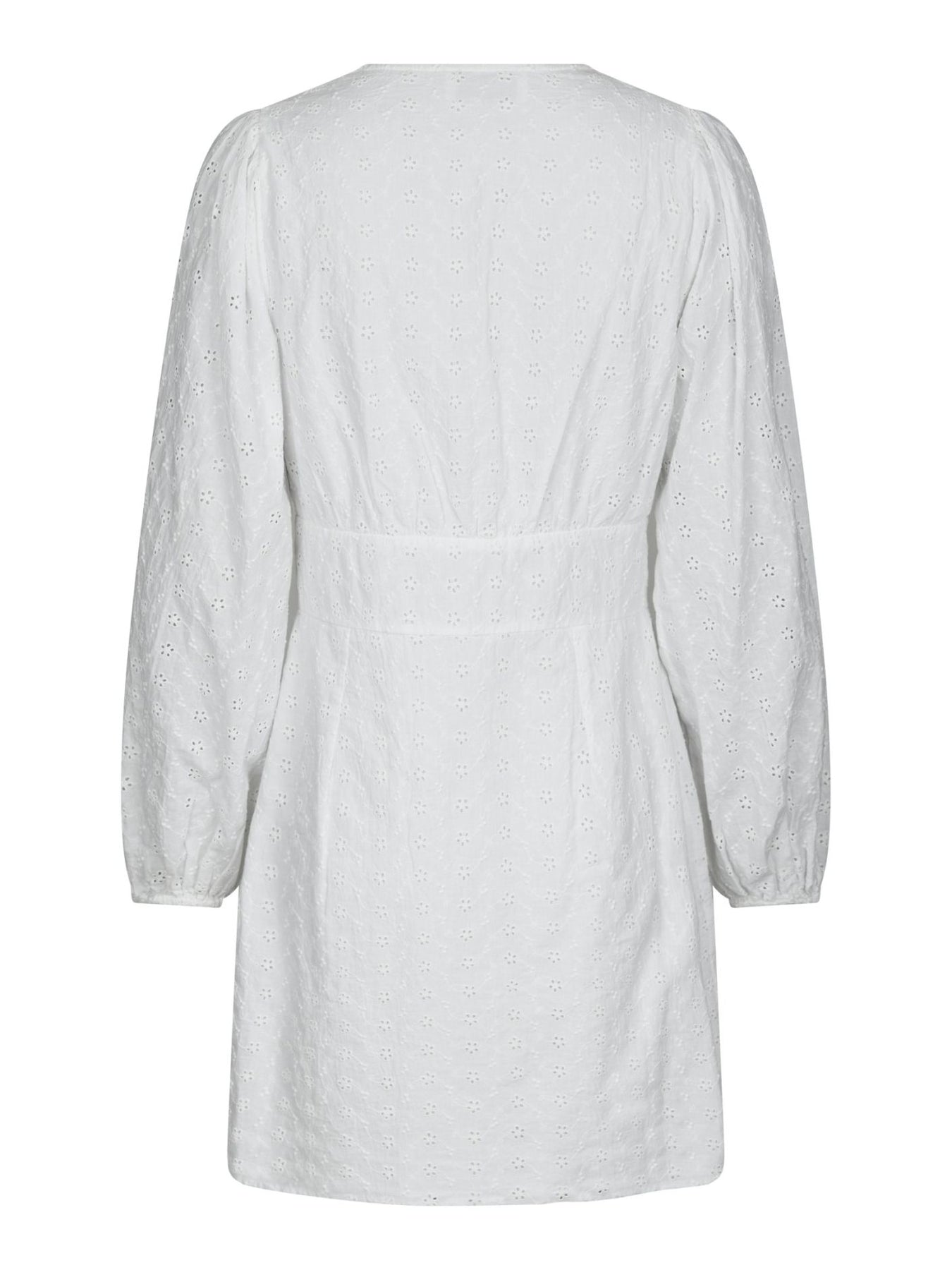 Mabel Embroidery Dress - White