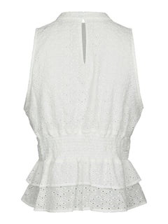 Ansol Emb Top - Off White