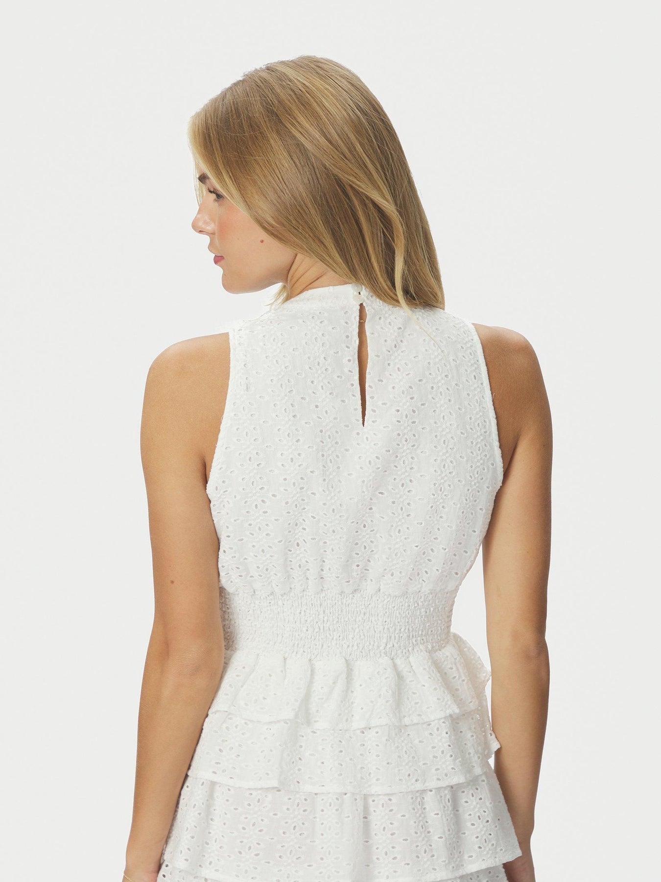 Ansol Emb Top - Off White